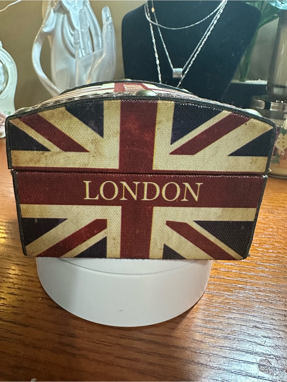 Union Jack London Trinket Box - Vintage  GUC - Picture 4 of 9